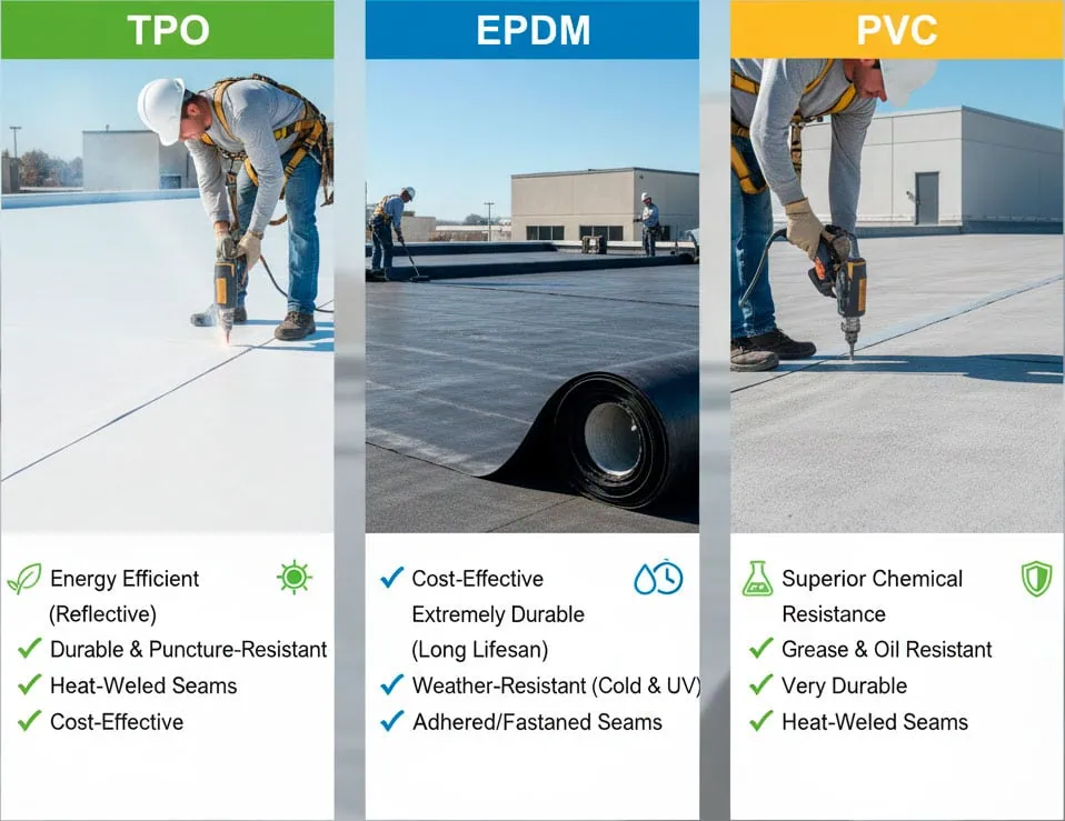 TPO-vs-EPDM-vs-PVC