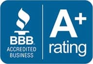 BBB Accredited Business A+ rating badge