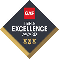 roof repair residential roofing GAF Triple excellence award roofing